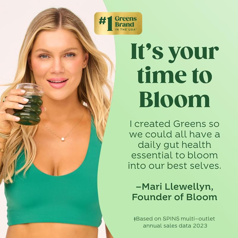 Bloom Nutrition Greens & Superfoods Tropical Pack (18 Sticks)